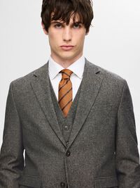 COUPE CLASSIQUE BLAZER, Grey, highres