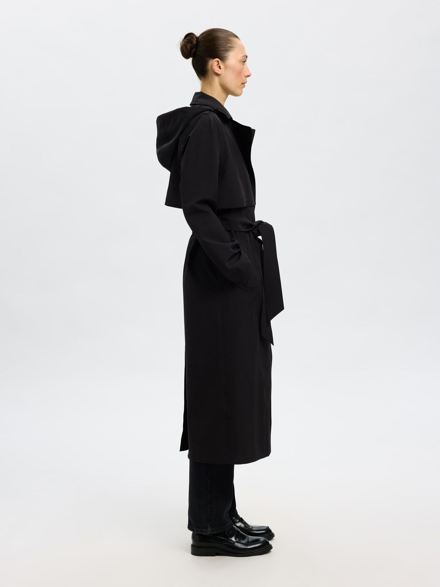 TECHNICAL  TRENCHCOAT, Black, highres