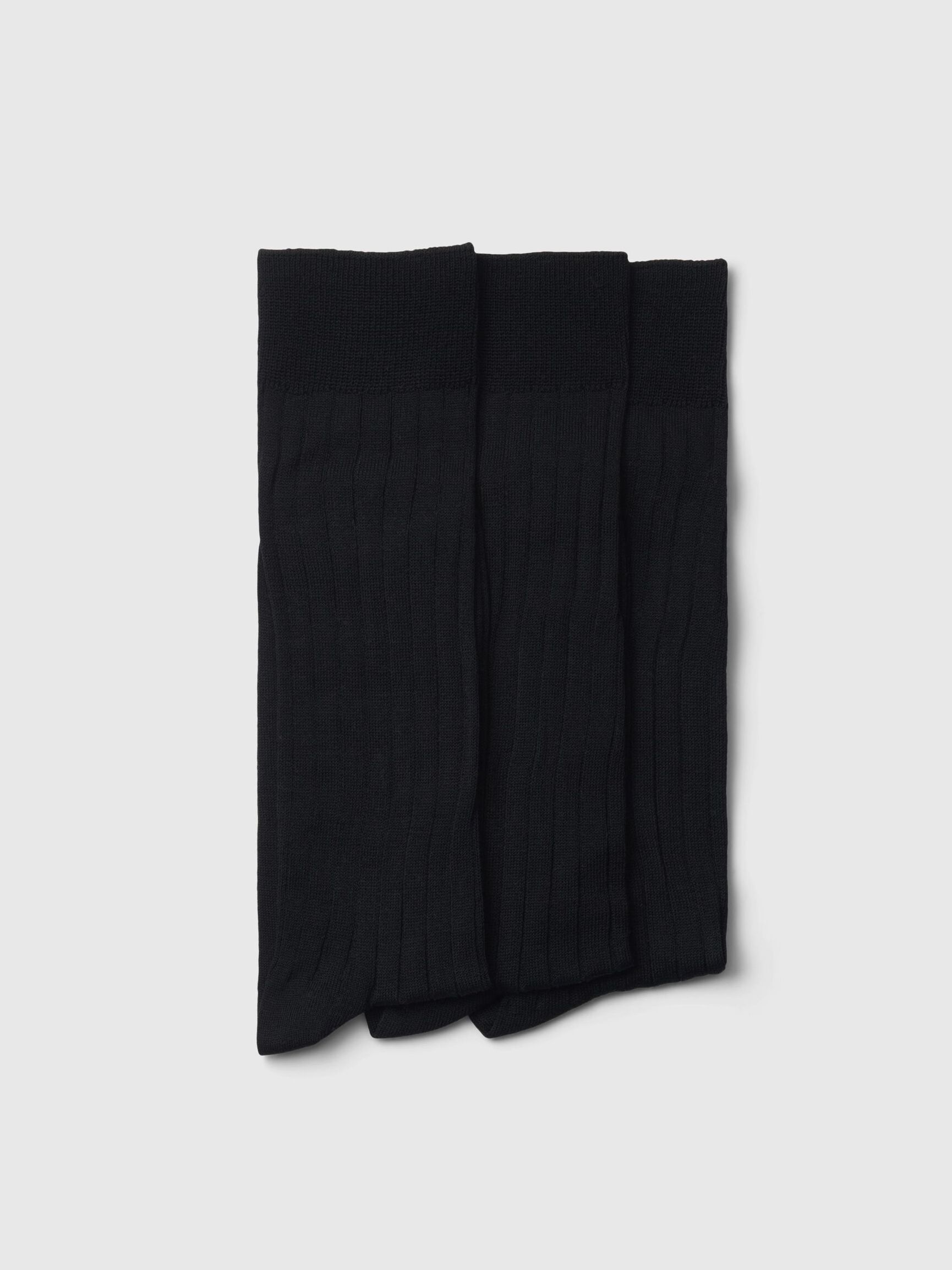 3 PACK SOCKS, Black, highres