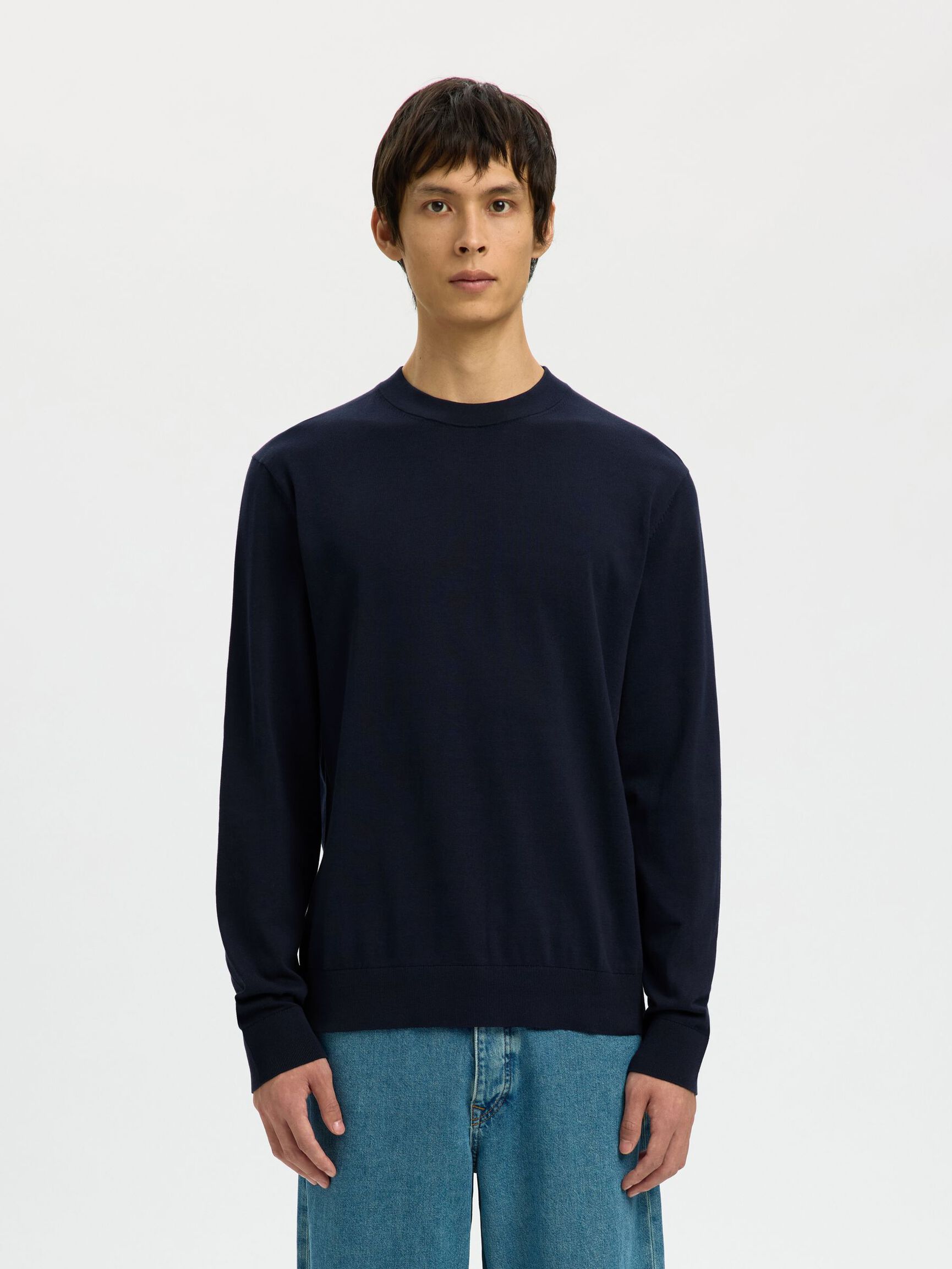 BAUMWOLL PULLOVER, Sky Captain, highres