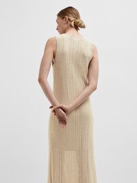KNITTED MAXI DRESS, Humus, highres