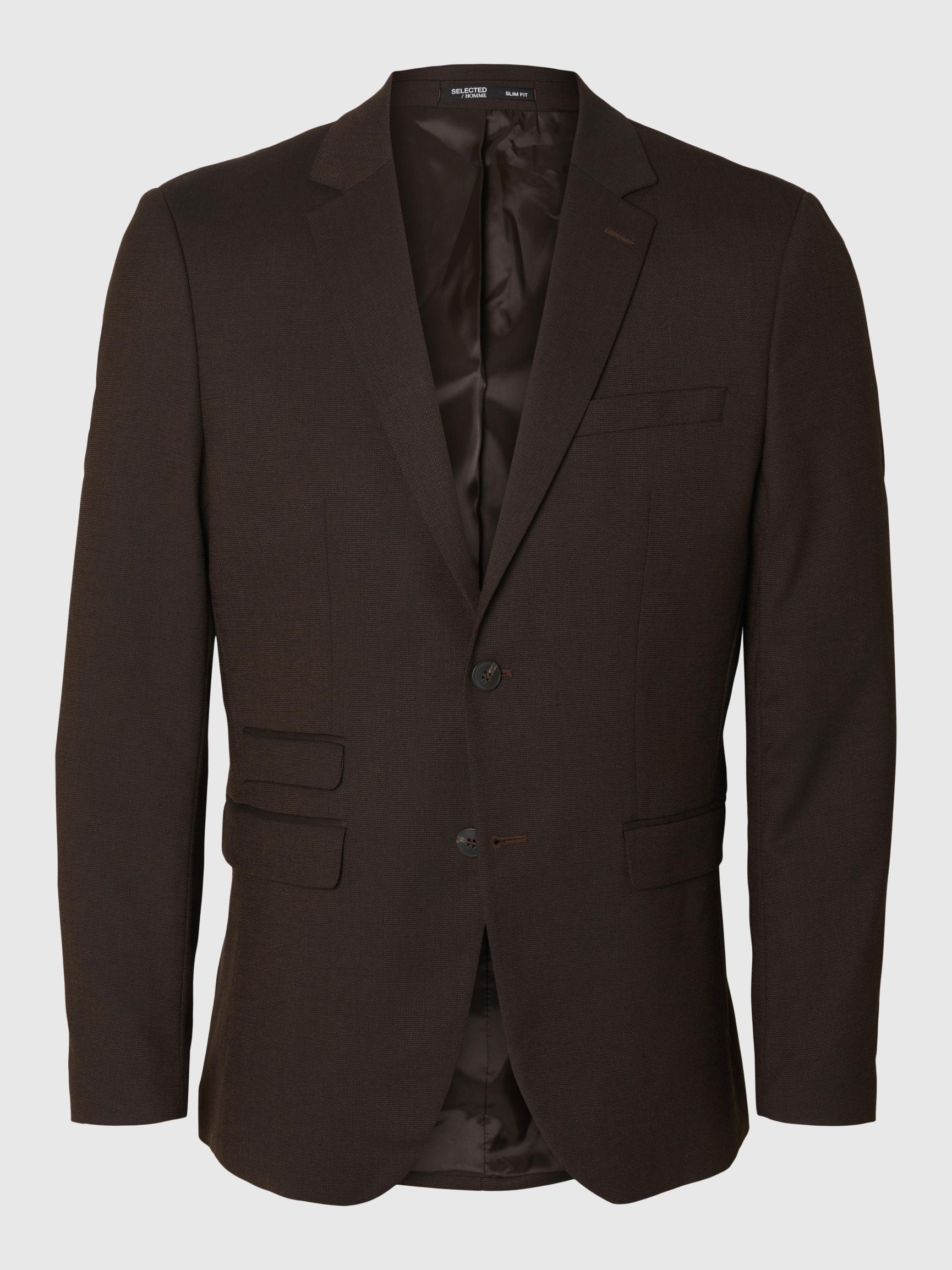 VÆVET ULDBLANDING BLAZER, Demitasse, highres