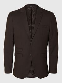 GEWEBTER WOLLGEMISCH BLAZER, Demitasse, highres