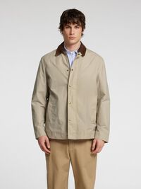 COTON CIRÉ VESTE, Feather Gray, highres