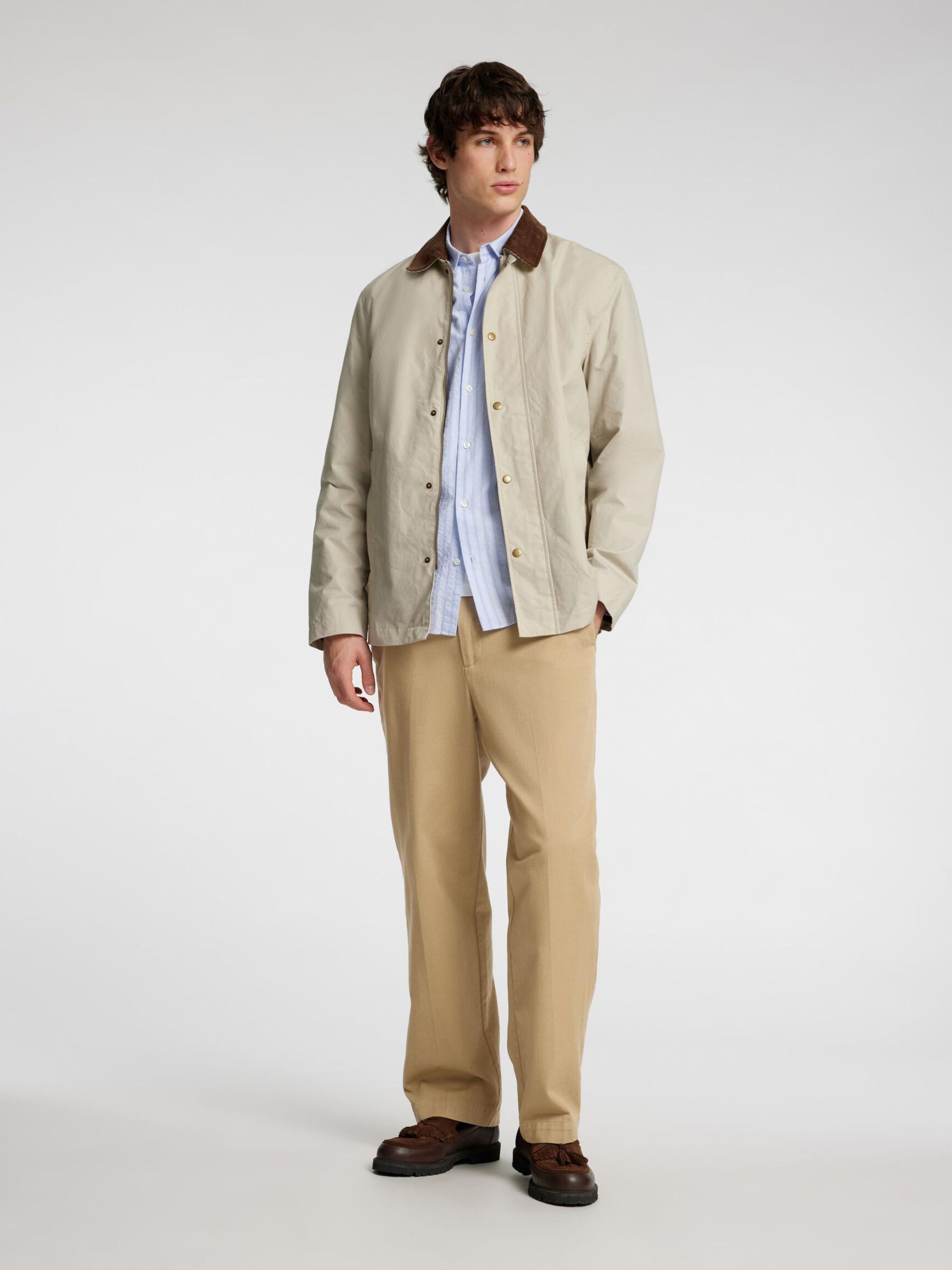 220 LOOSE-FIT TROUSERS, Kelp, highres