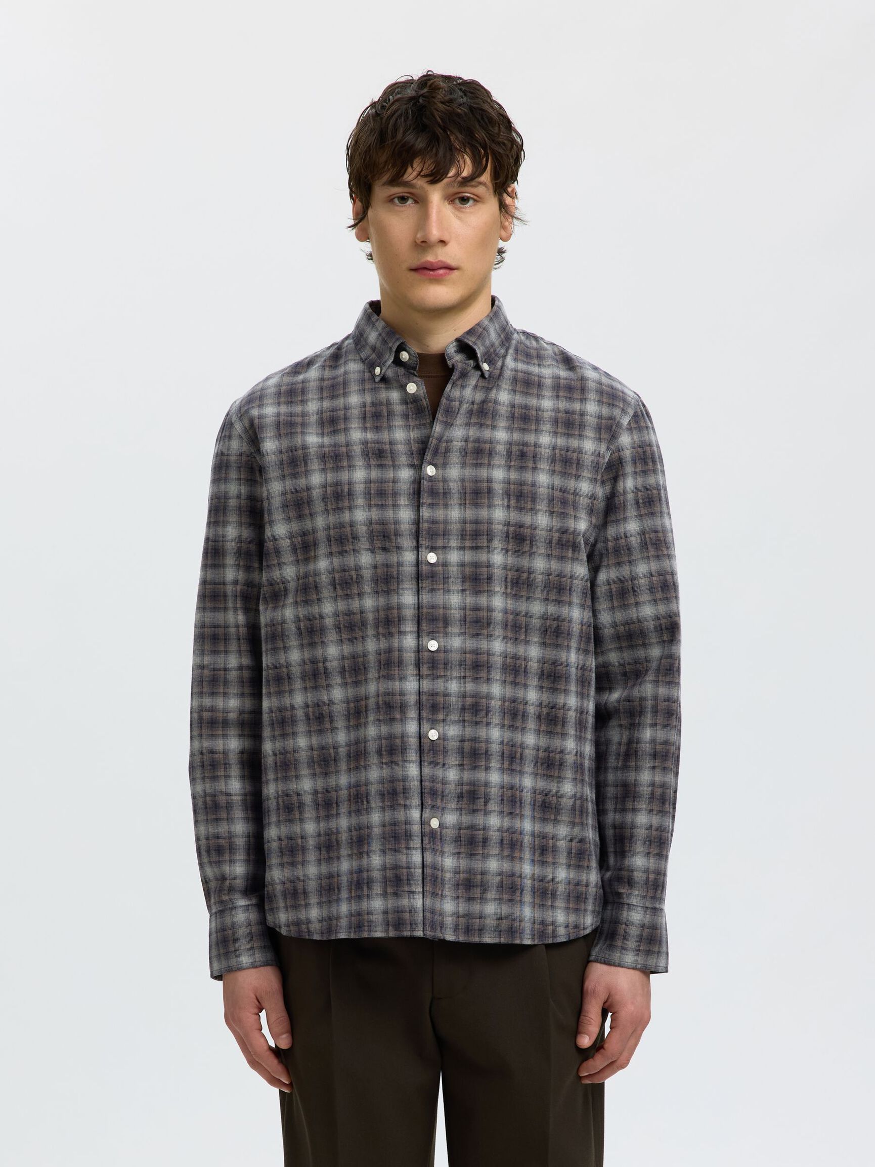 COTTON LONG SLEEVED SHIRT, Sky Captain, highres