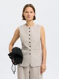 Selected LINEN BLEND WAISTCOAT, Oatmeal, highres - 16097897_Oatmeal_1194027_003.jpg