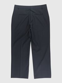 MID-WAIST WIDE-LEG TROUSERS, Black, highres