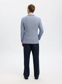 EINREIHIGER SLIM FIT BLAZER, Chambray Blue, highres