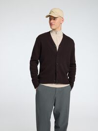 100% MERINO WOOL HALF-ZIP JUMPER, Oatmeal, highres