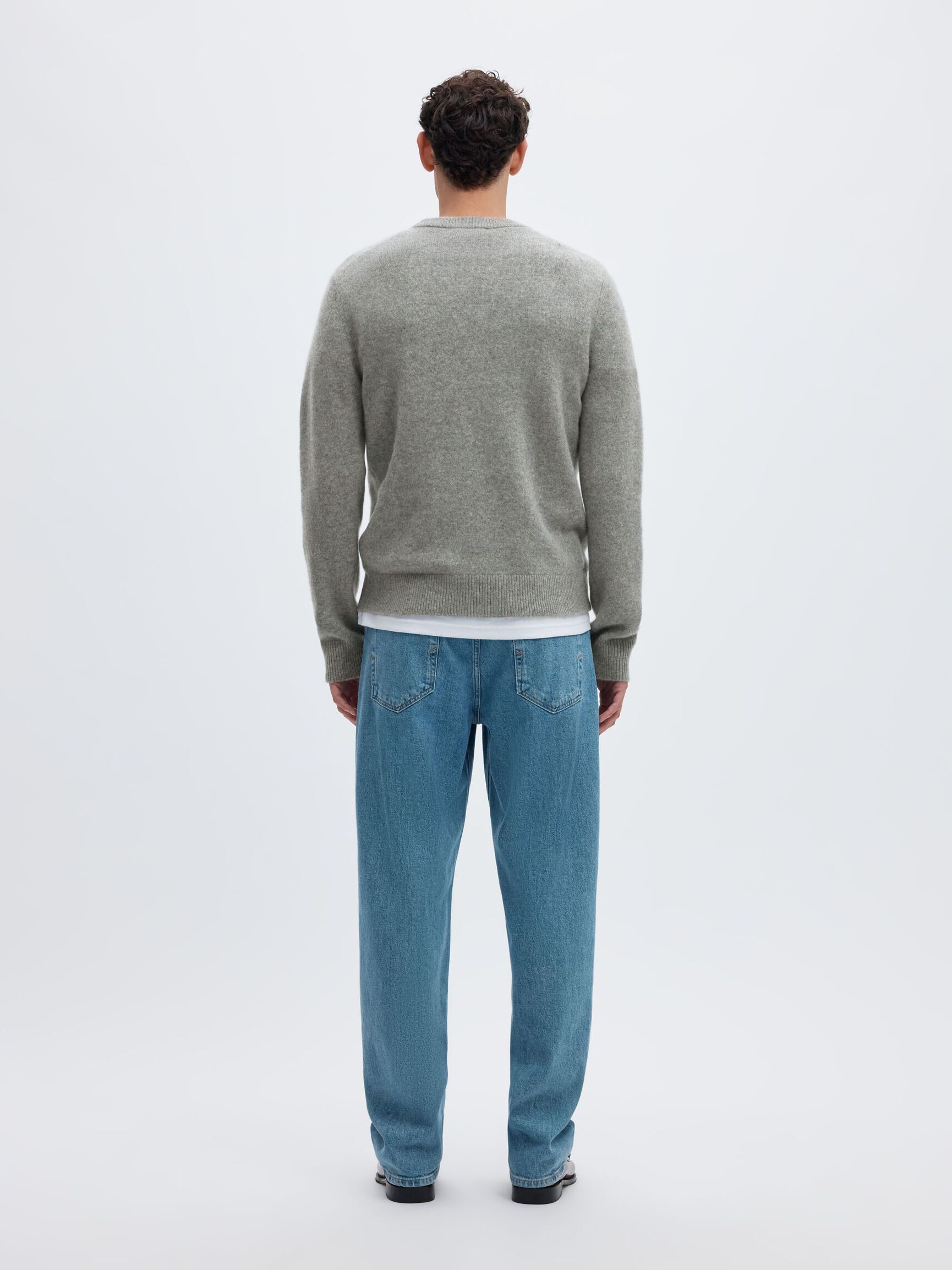 KASJMIER JUMPER, Light Grey Melange, highres