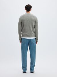 KASJMIER JUMPER, Light Grey Melange, highres