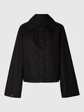 Selected 100 % COTON VESTE COURTE, Black, highres - 16097785_Black_001.jpg