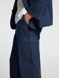 COUPE AMPLE PANTALON CARGO, Outer Space, highres