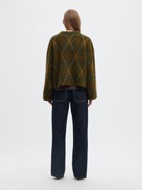 ARGYLE KNITTED JUMPER, Kalamata, highres