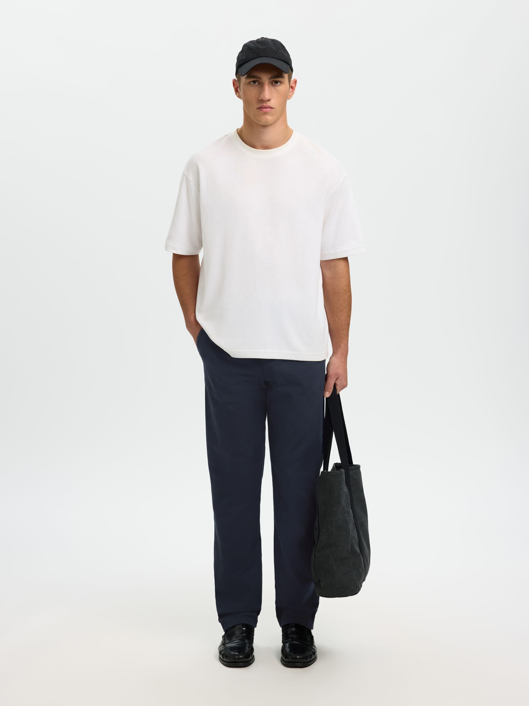STRAIGHT FIT CHINOS, Dark Sapphire, highres