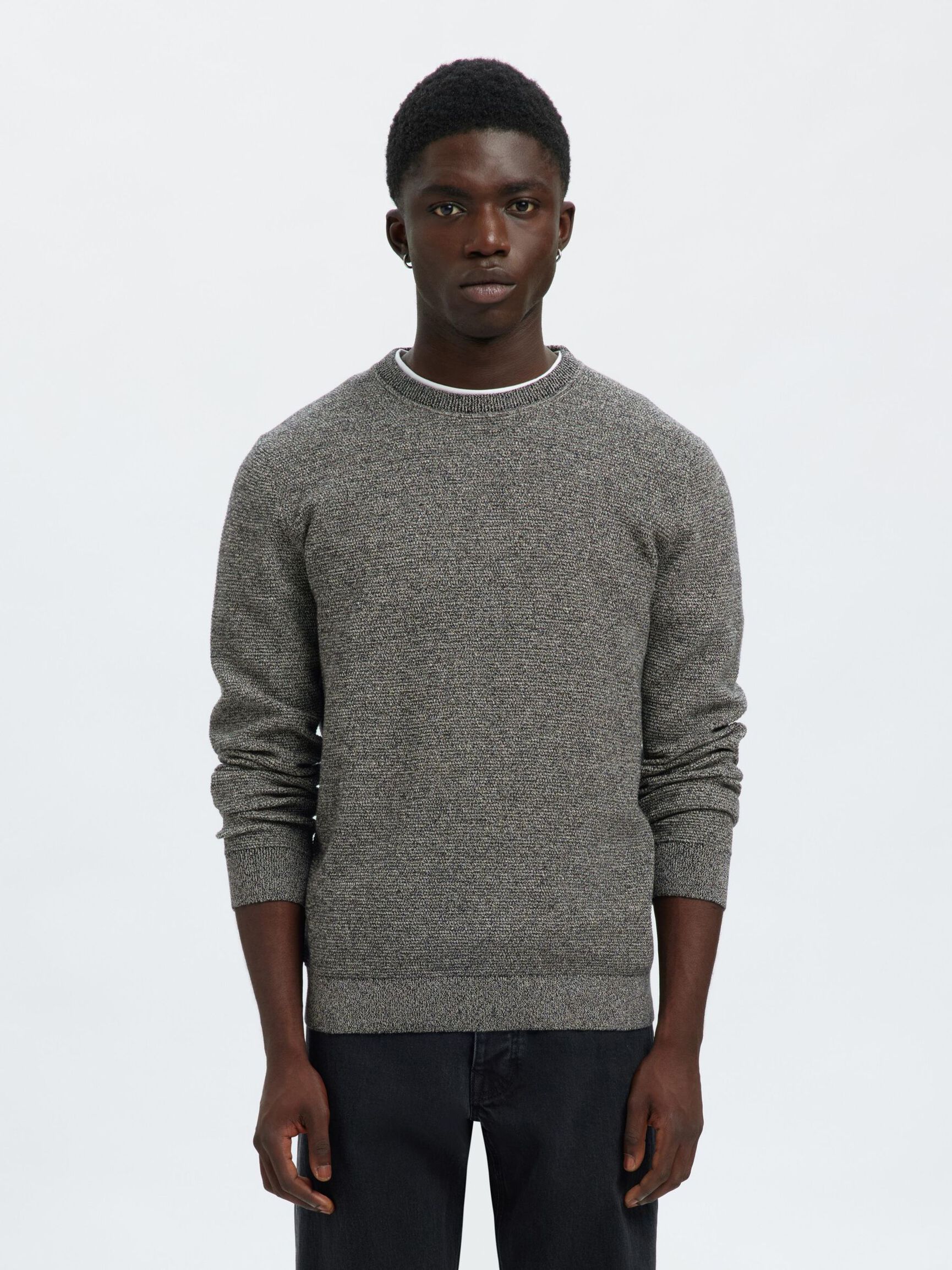 MAGLIONE GIROCOLLO, Black, highres