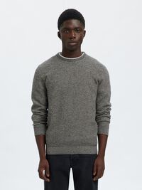 MAGLIONE GIROCOLLO, Black, highres
