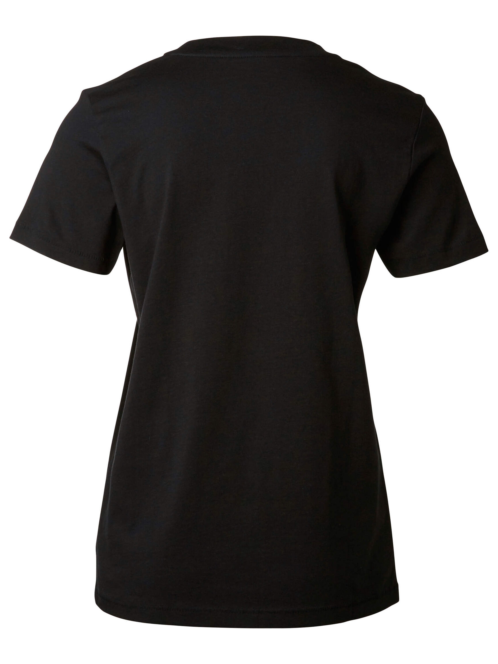 COTTON T-SHIRT, Black, highres