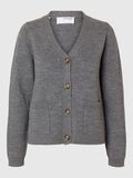 Selected 100% ULD CARDIGAN, Medium Grey Melange, highres - 16094279_MediumGreyMelange_001.jpg