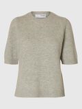 Selected WOLLGEMISCH 2/4-ARM OBERTEIL, Light Grey Melange, highres - 16096821_LightGreyMelange_001.jpg