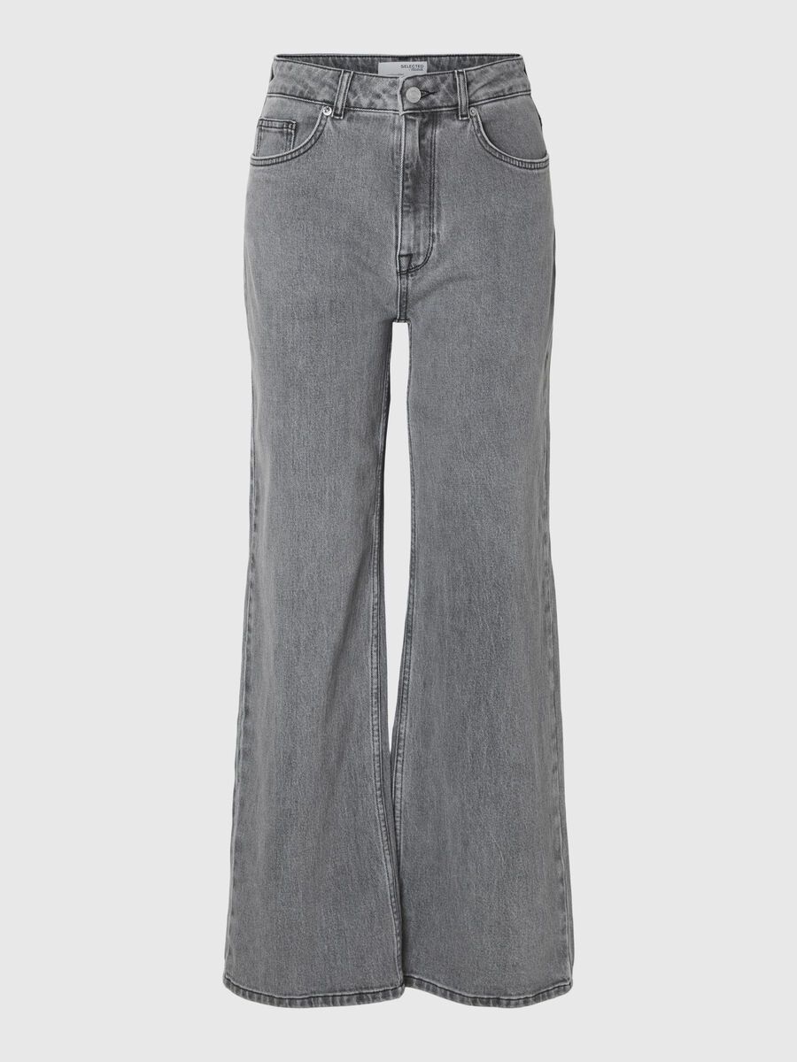 Selected GREY WIDE FIT JEANS, Light Grey Denim, highres - 16094543_LightGreyDenim_001.jpg