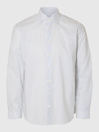 100% COTTON SLIM FIT SHIRT, Bright White, highres