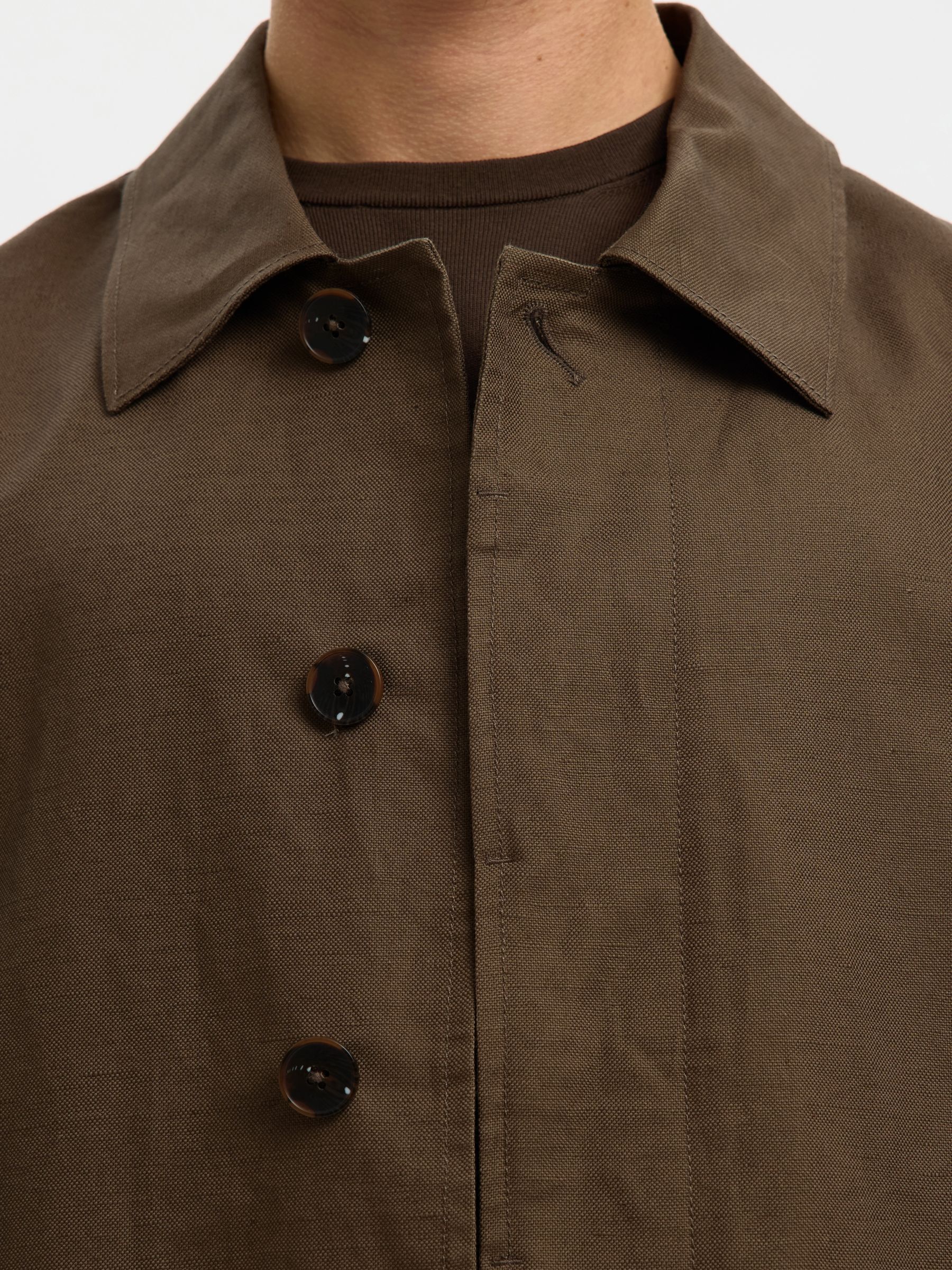 LEINENMIX JACKE, Chocolate Chip, highres