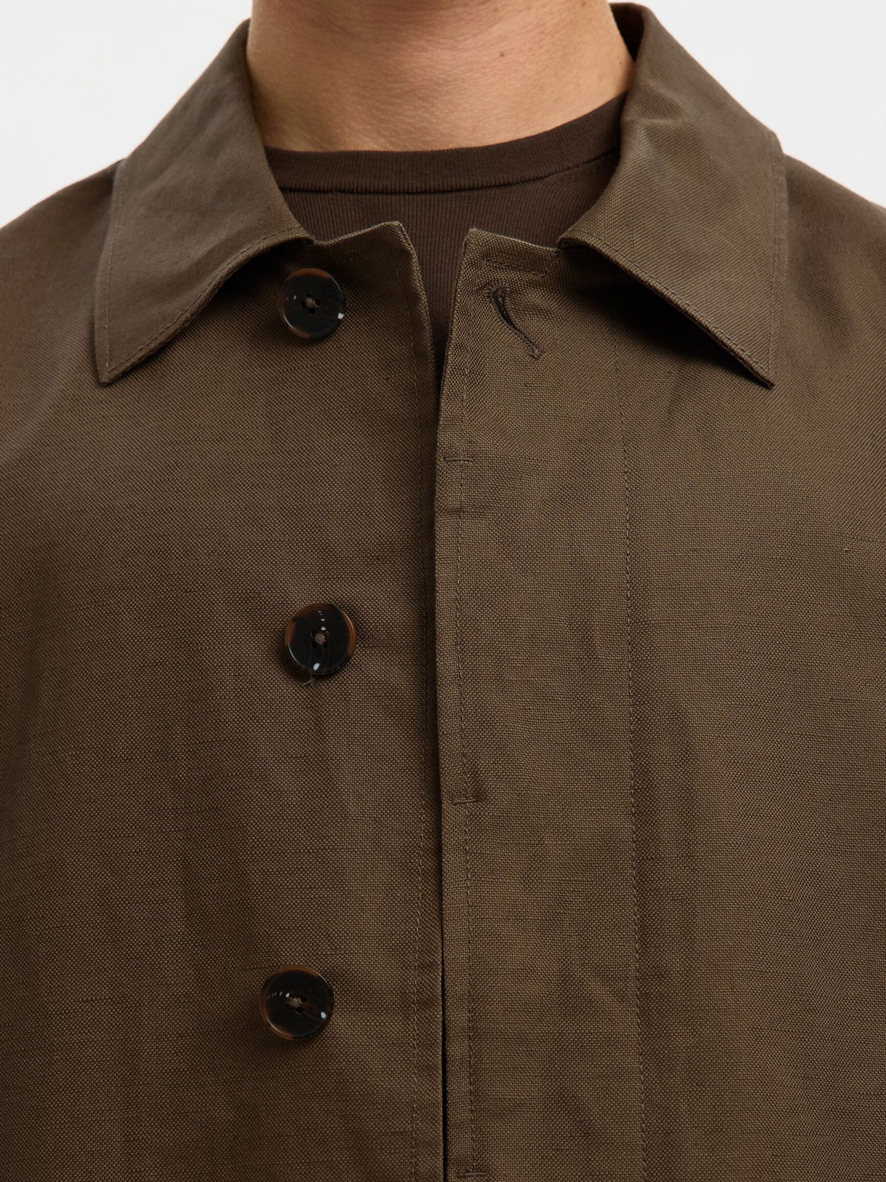 LEINENMIX JACKE, Chocolate Chip, highres