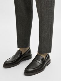 LÆDER LOAFERS, Chestnut, highres