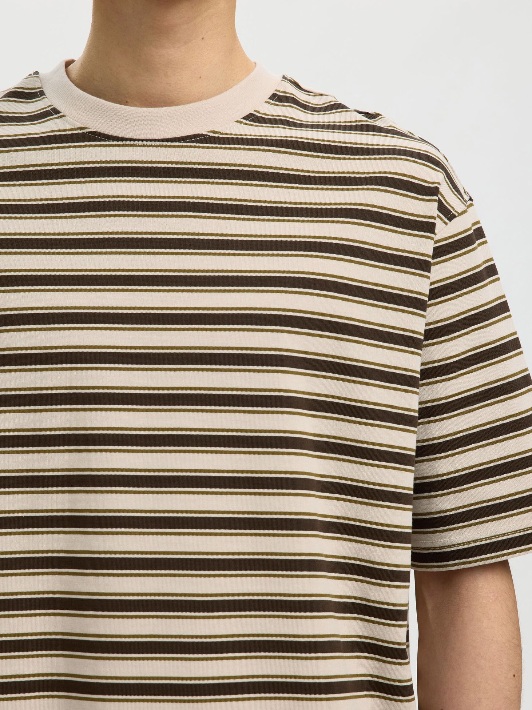 RELAXED FIT T-SHIRT, Oatmeal, highres