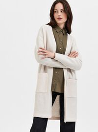 WOLL STRICKJACKE, Birch, highres