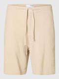 Selected EN COTON RAYÉ SHORT, Oatmeal, highres - 16091289_Oatmeal_001.jpg