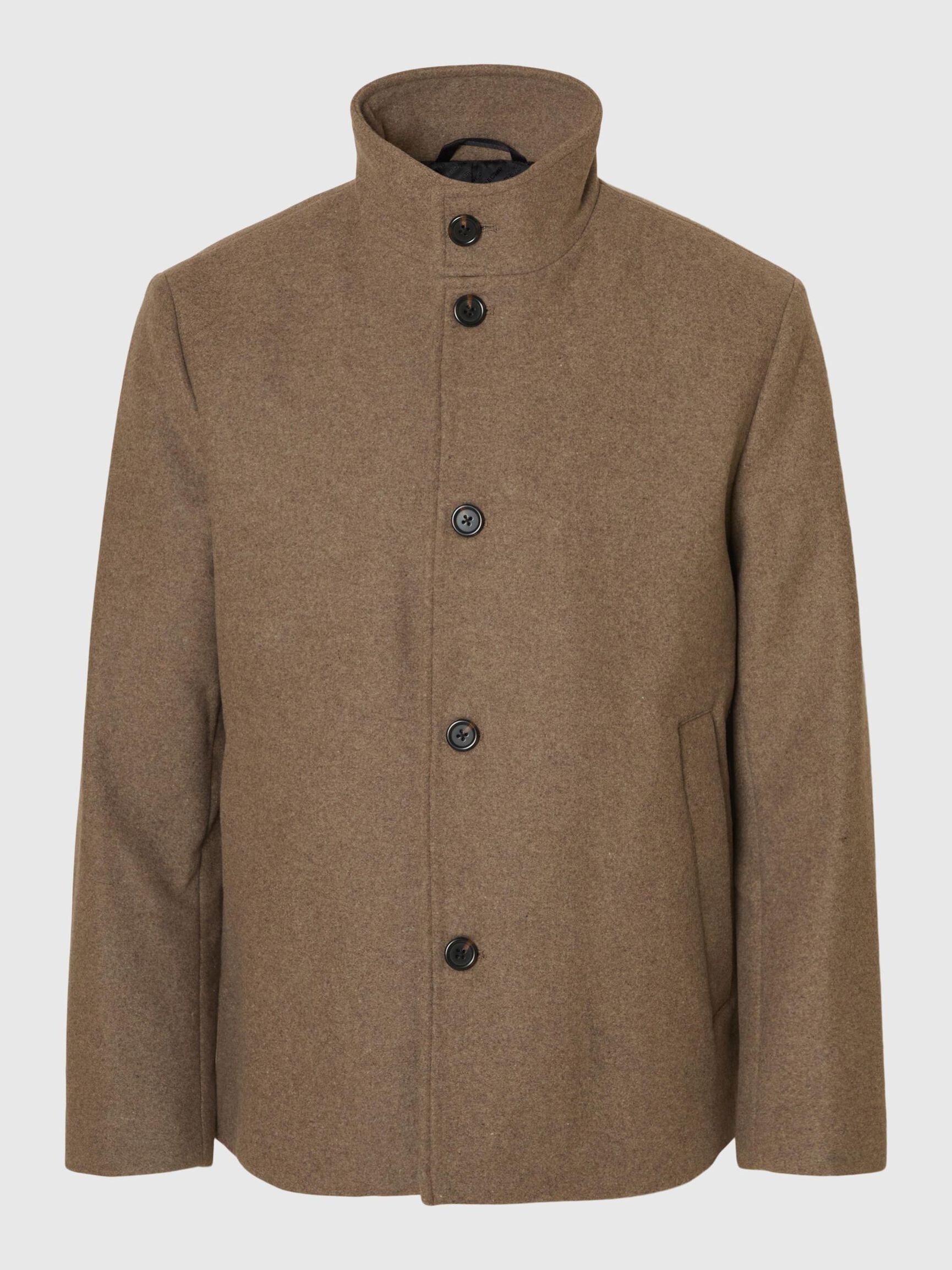 WOOL BLEND JACKET, Fallen Rock, highres