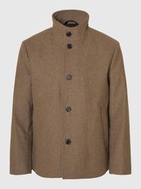 WOOL BLEND JACKET, Fallen Rock, highres