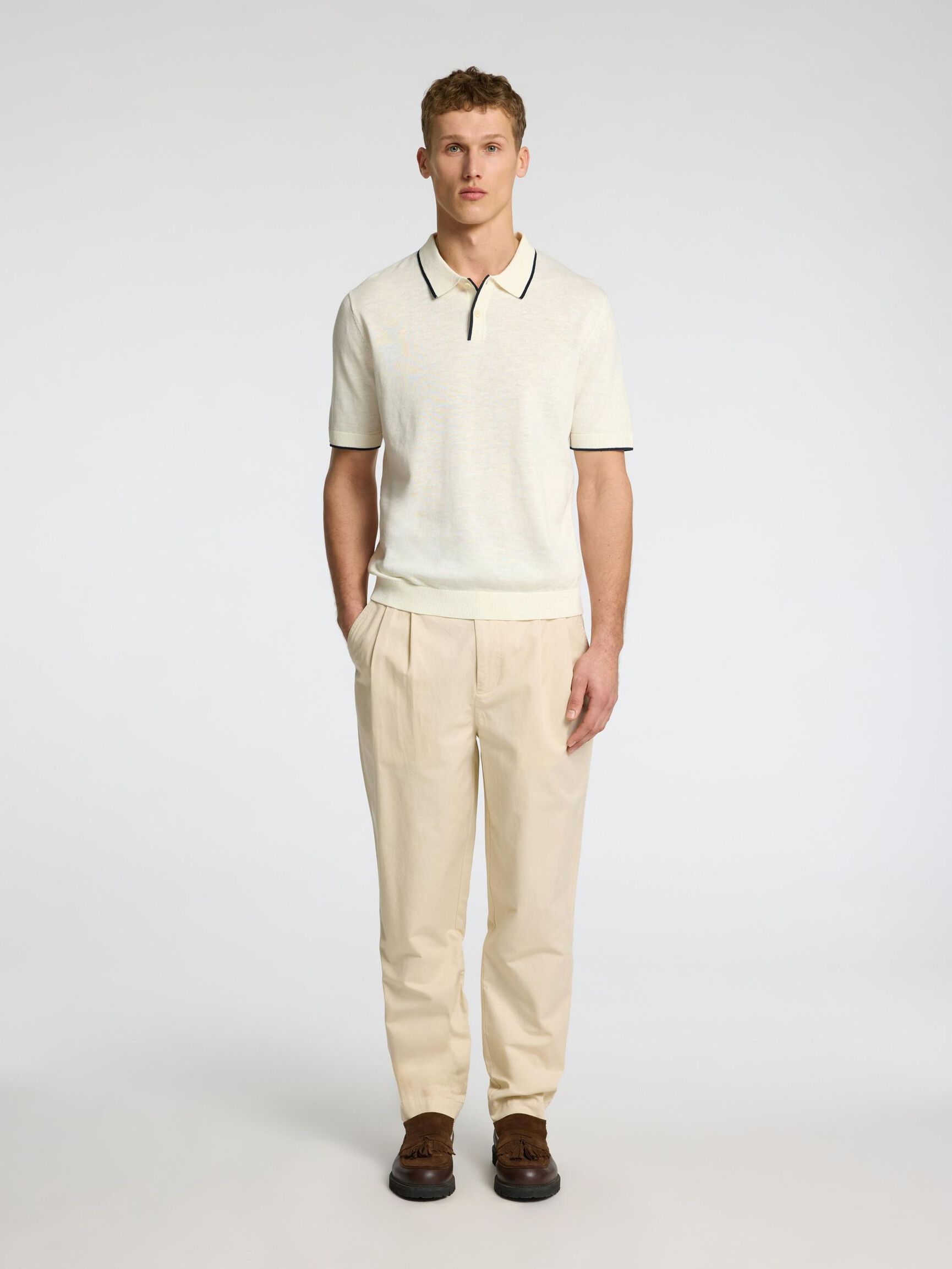 PRENDA DE PUNTO POLO, Egret, highres