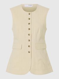 SKRÆDDERSYET HØRBLANDING VEST, Sandshell, highres