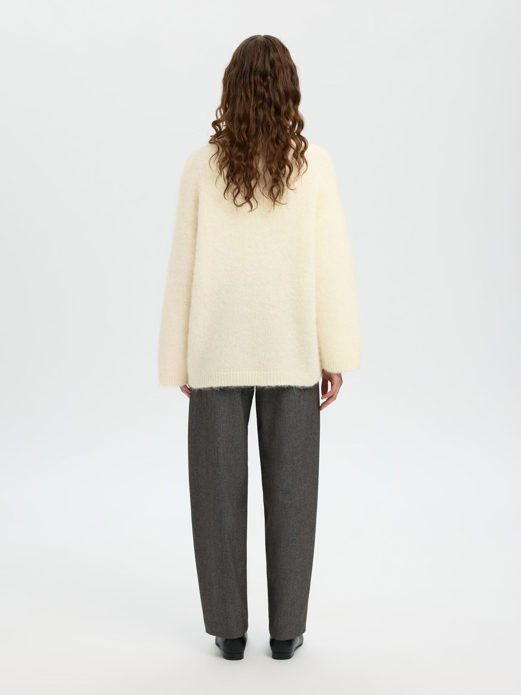 WOOL BLEND  PULLOVER, Birch, highres