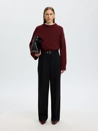 CASHMERE BLEND PULLOVER, Tawny Port, highres