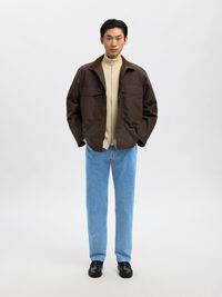 196 STRAIGHT FIT JEANS, Light Blue Denim, highres