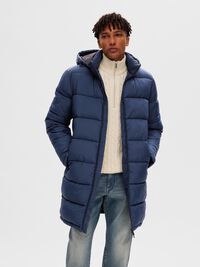 LONG PUFFER JACKET, Sky Captain, highres
