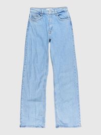 LIGHT WASH WIDE FIT JEANS, Light Blue Denim, highres