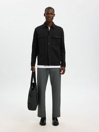 KLASSISCHES OVERSHIRT, Black, highres