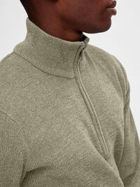 HØY GLIDELÅS PULLOVER, Vetiver, highres