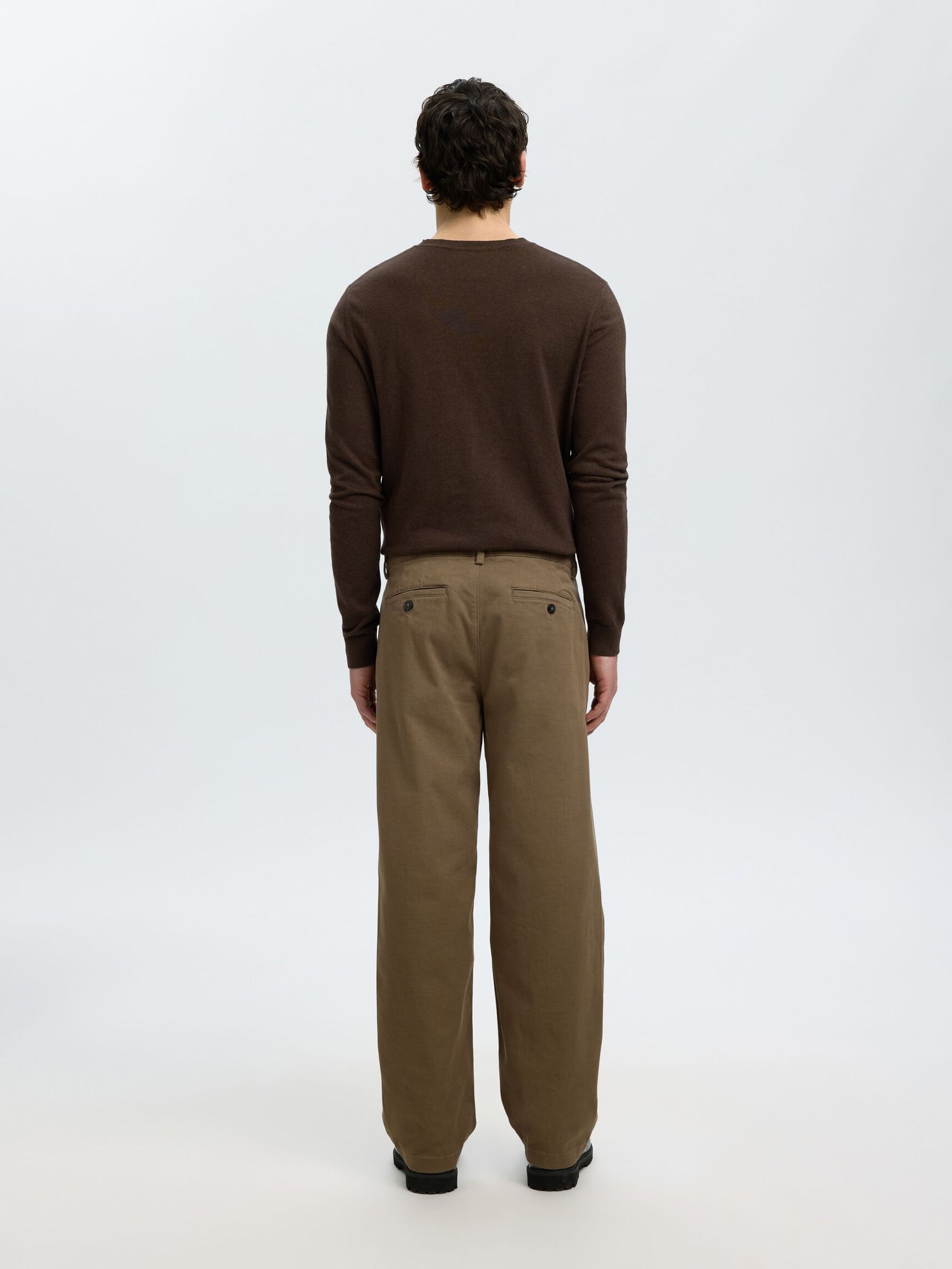 220 LOOSE FIT TROUSERS, Chocolate Chip, highres