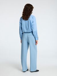VISCOSEMIX TAILORED WIDE LEG BROEK, Endless Sky, highres