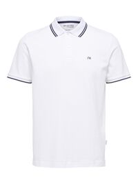 KURZÄRMELIGES POLO SHIRT, Bright White, highres