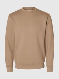 VISCOSE BLEND SWEATSHIRT, Savannah Tan, highres