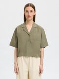 Selected MANCHES COURTES CHEMISE COURTE, Vetiver, highres - 16097964_Vetiver_003.jpg
