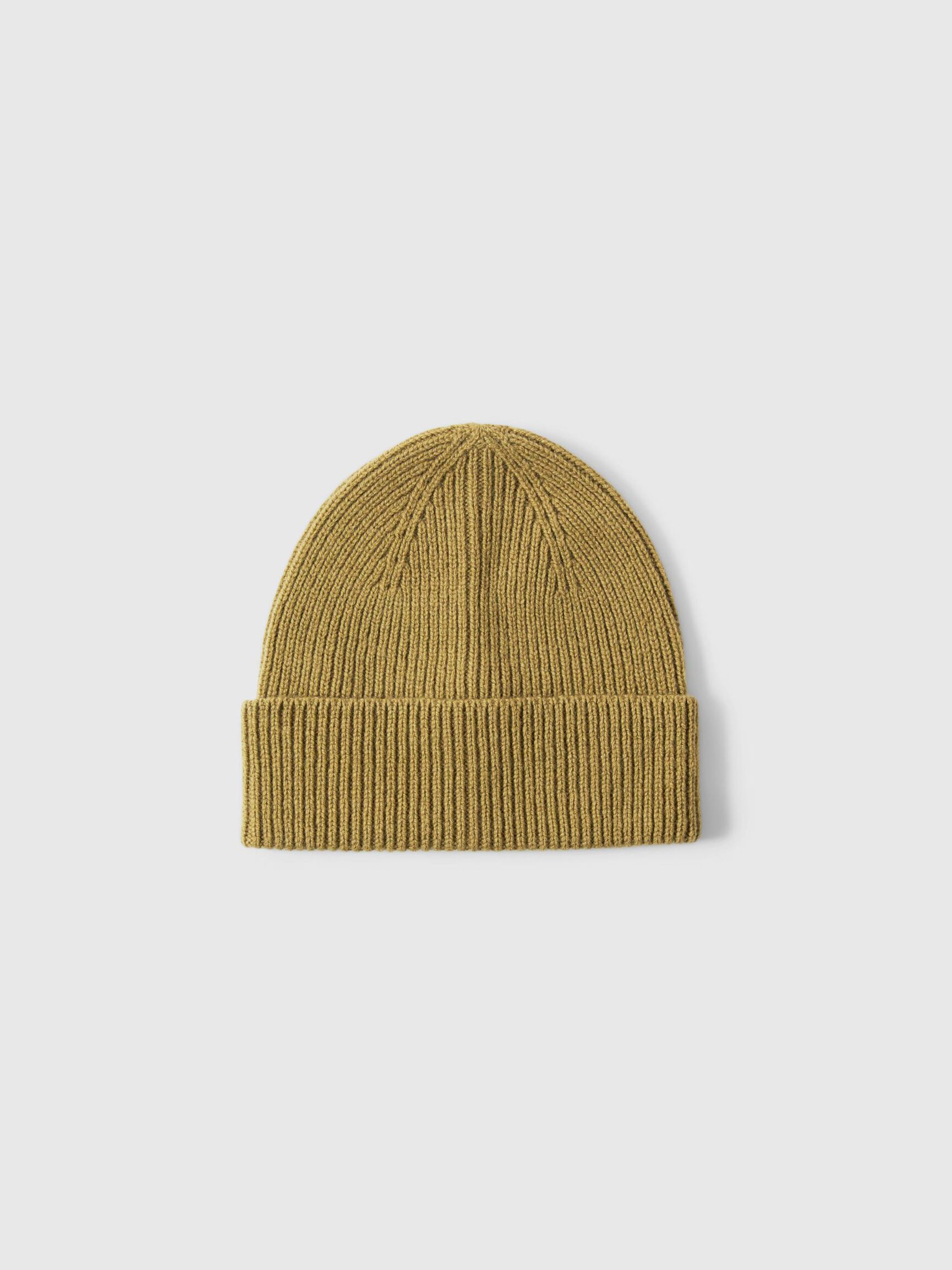 100% MERINO WOOL BEANIE, Dried Herb, highres